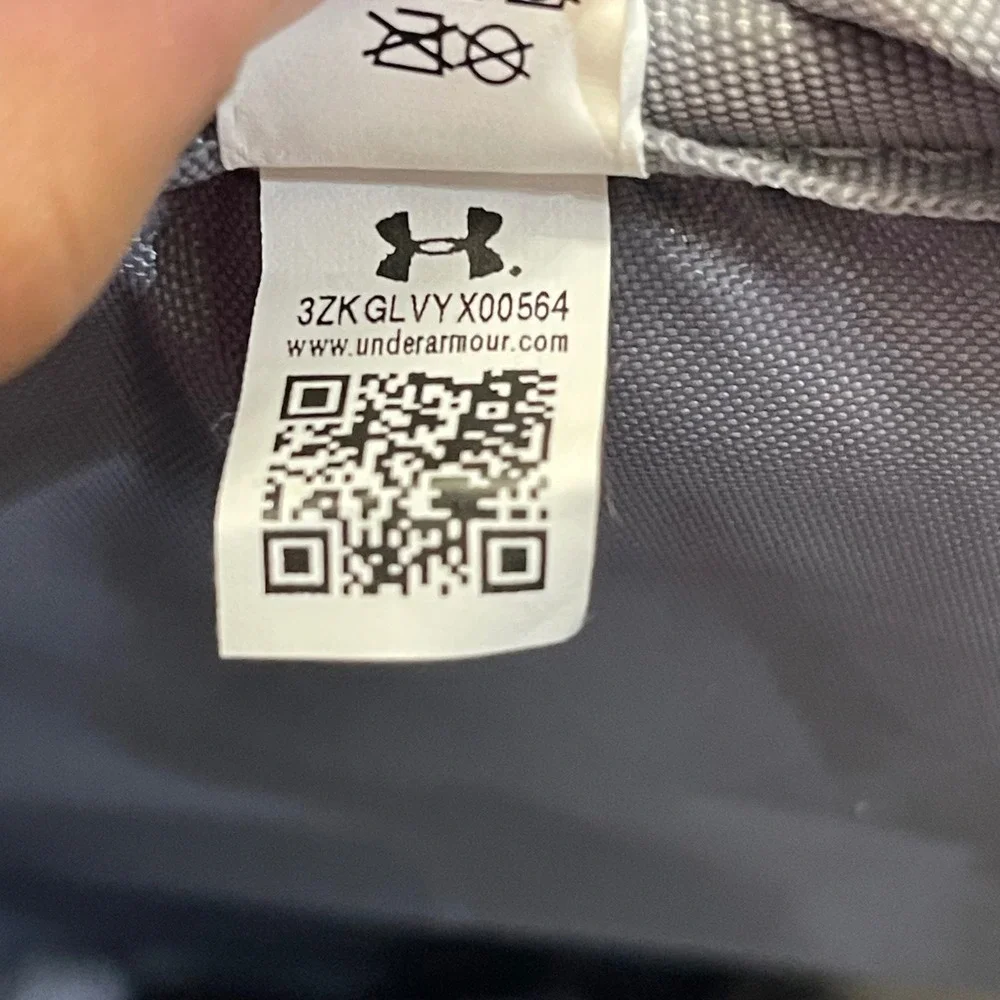 Under Armour 1294720 UA Storm Grey White Hustle 3.0 Storm School Travel Backpack